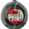 Câble rigide U1000R2V - 3G2,5mm² noir 5m