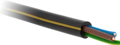 Câble rigide U1000R2V 3G2,5mm² noir 10m
