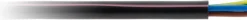 Câble rigide U1000R2V - 3G1,5mm² noir 5m