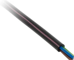 Câble rigide U1000R2V - 3G1,5mm² noir 10m