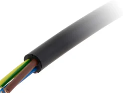 Câble rigide U1000R2V - 3G1,5mm² noir 10m