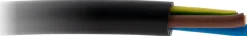 Câble rigide U1000R2V 3G6mm² noir - Vendu au ml