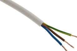 Câble souple H05VV-F 3G 1,5mm² blanc 10m