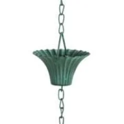 Chaîne de pluie vert de gris