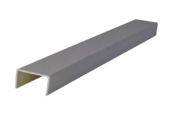 Chant PVC profil U rigide blanc 16 mm L.2,75 m