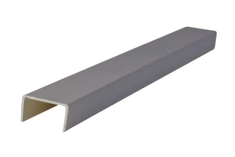 Chant PVC profil U rigide blanc 16 mm L.2,75 m