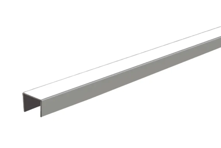 Chant PVC profil U rigide blanc 16 mm L.2,75 m