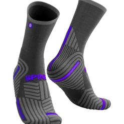 Chaussettes de travail tige basse Gris/violet