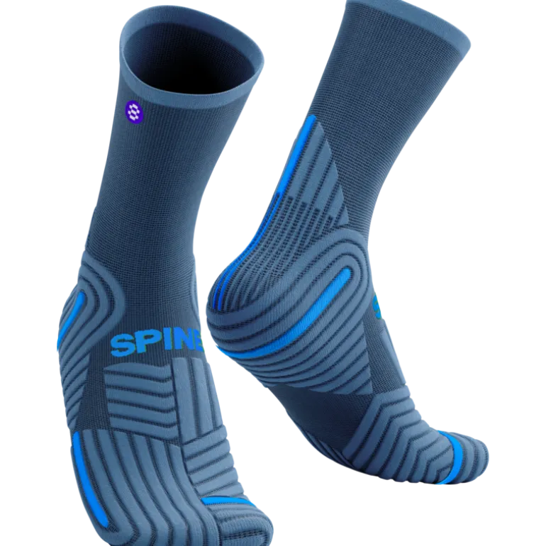 Chaussettes de travail tige basse Gris/bleu