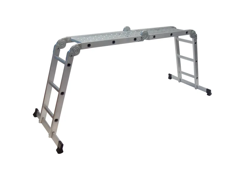 Échelle articulée 4 positions + plateforme