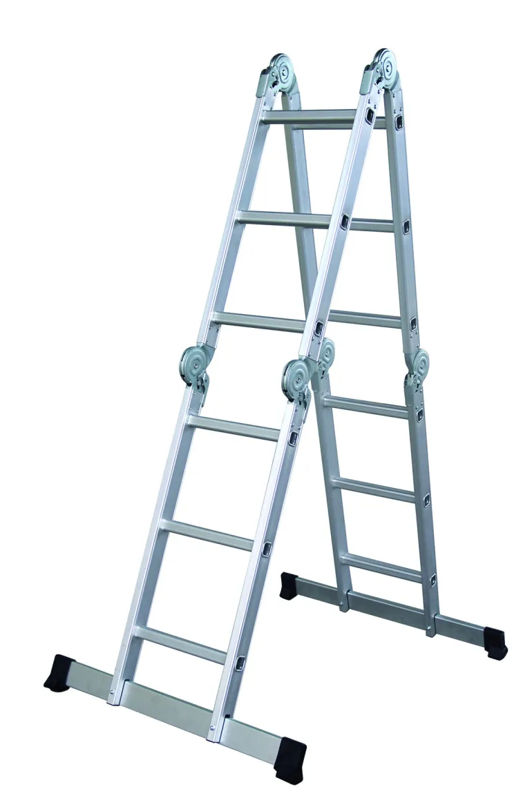 Échelle articulée 4 positions + plateforme
