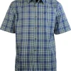 Chemise manches courtes Barda Bleu/Vert