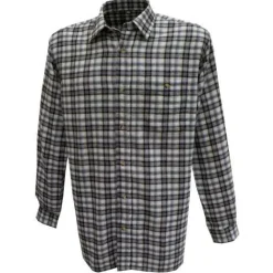 Chemise manches longues Sheldon grise en coton
