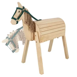 Cheval de jardin en bois