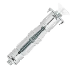 Cheville corps creux acier zingué M5 +vis TF blanc (x12)