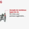 Chevilles sans-perçage autoforeuses Ø4x35mm + vis m4 (x10)