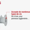 Chevilles sans-perçage nylon sting plugs 25mm (x10)