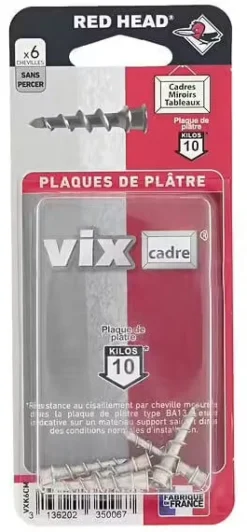 Chevilles autoforeuse PP Vis cadre (x6)