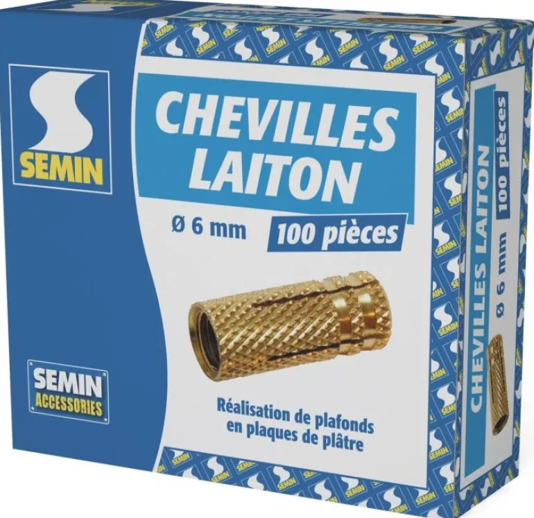 Chevilles laiton Ø6 mm x 40mm