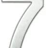 Chiffre adhésif N°7 en acier inoxydable H.9,5 cm