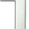 Chiffre adhésif N°0 en acier inoxydable H.9,5 cm