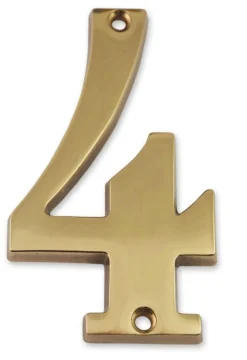 Chiffre en laiton massif N°4 H.97mm CHAPUIS