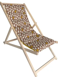 Chilienne matelassée Envol terre rouille 101x56x96 cm