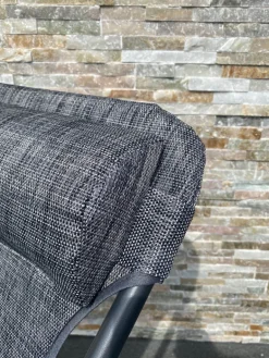 Chilienne pliante Kara gris anthracite 79x62x87cm