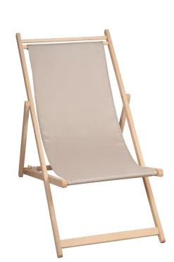 Chilienne toile agrafée Monte carlo taupe 101x56x96 cm