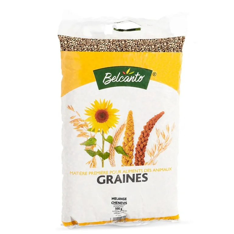 Chènevis pour alimentation animale - Sac de 500 g