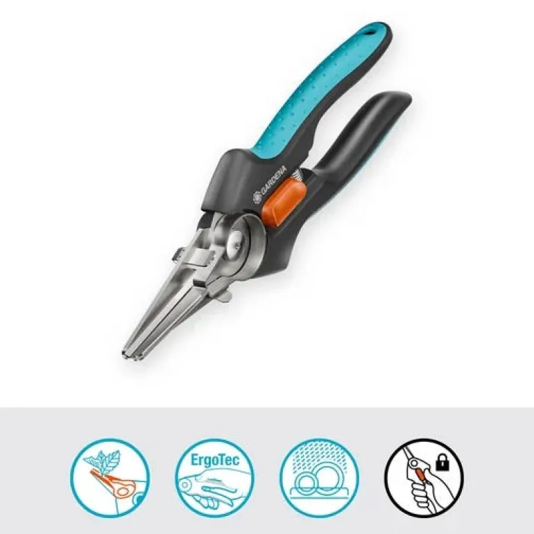 Ciseaux de récolte avec pince de maintien Gripcut GARDENA