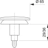 Clapet Quick-Clac pour lavabo/bidet/baignoire inox