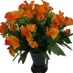 Cône funéraire de callas H 36 Ø 40 cm