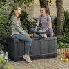 Coffre de jardin Kentwood en résine gris 350L KETER