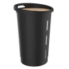 Coffre à granulés de bois avec roulettes 360° 38L