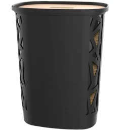 Coffre à granulés de bois XL avec roulettes 360° 70L