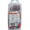 Coffret de 100 joints plats en fibre rouge pour raccords