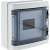 Coffret étanche 12 saillie IP65 blanc/gris