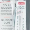 Colle silicone transparente pour aquarium 80ml