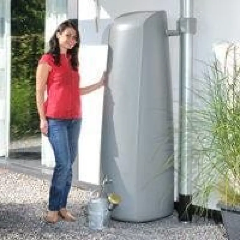Collecteur 400 L Gris robinet laiton eco GARANTIA