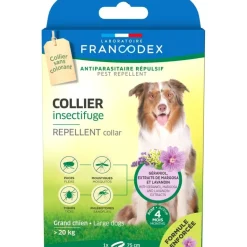 Collier insectifuge pour grand chien plus de 20kg FRANCODEX