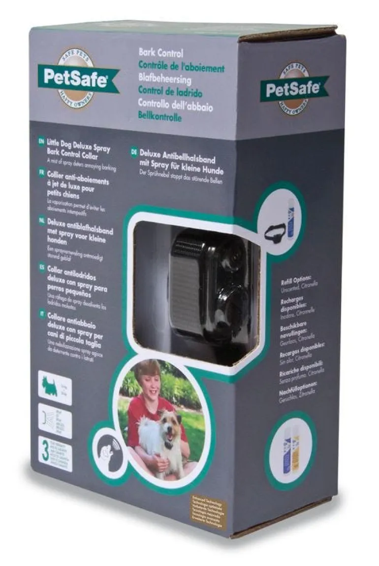 Collier anti-aboiement à spray pour petit chien PETSAFE