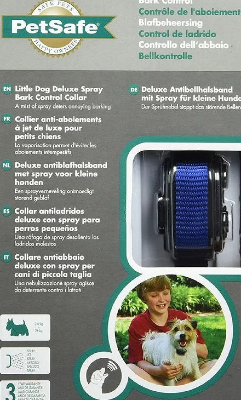 Collier anti-aboiement à spray pour petit chien PETSAFE