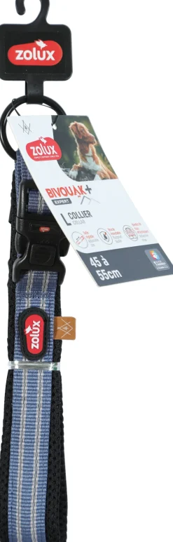 Collier pour chien bivouak 45-55cm 20mm bleu ZOLUX