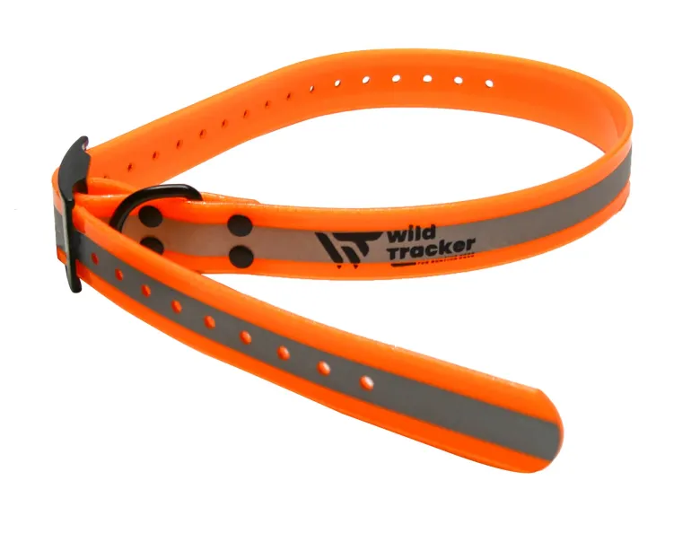 Collier réfléchissant orange X-Pert Reflect 2,5x0,25x79 cm