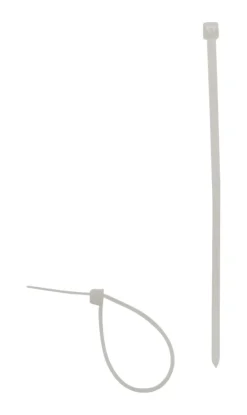 20 colliers de câblage 2,5x98mm blanc