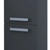 Colonne de salle de bain Smart à suspendre 2 portes gris