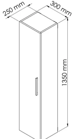 Colonne Pallas 30 cm coloris chêne clair ONDEE