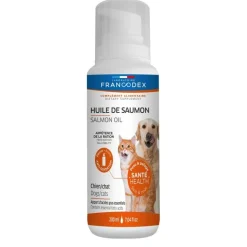 Complément alimentaire chien/chat huile de saumon 200 ml