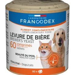 Complément alimentaire chien/chat poil levure de bière (x60)
